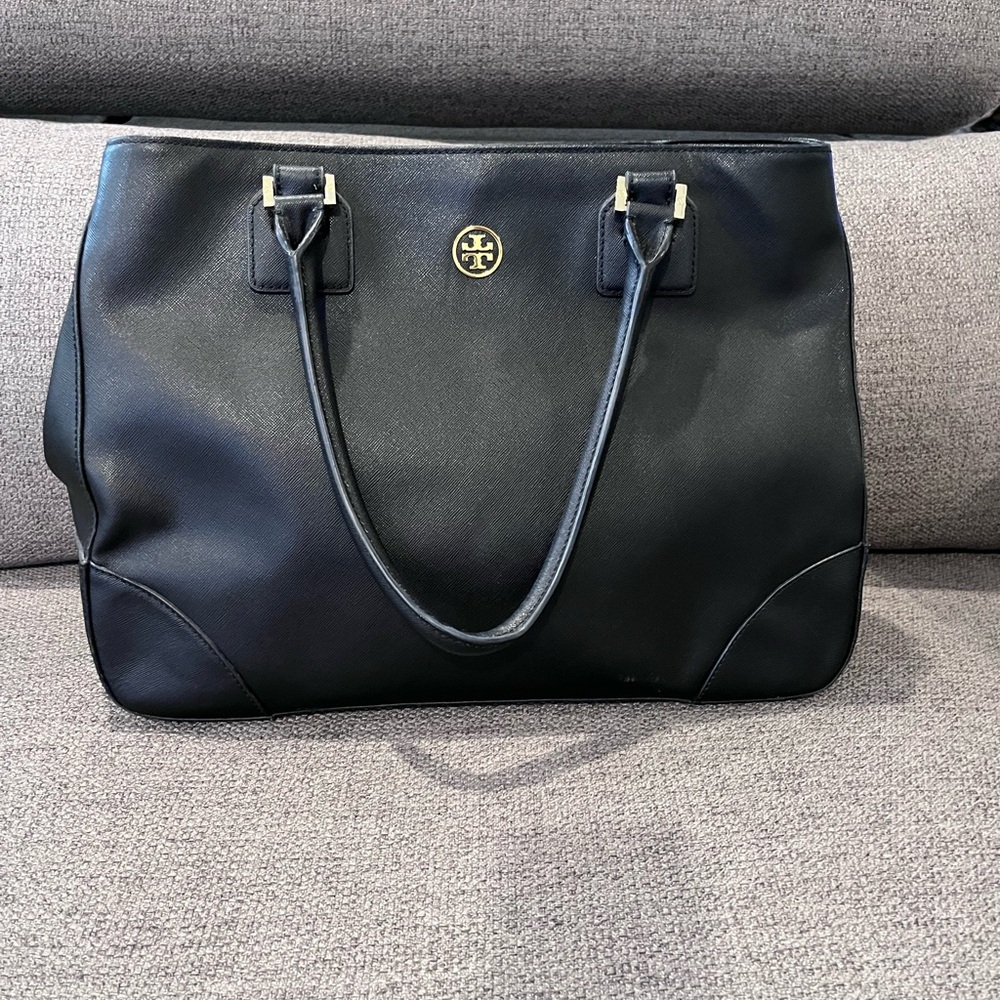 Authentic Tory Burch Large Saffiano Leather Tote